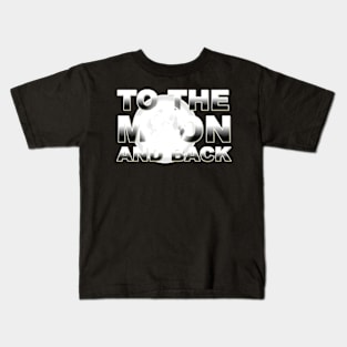 TO-THE-MOON-AND-BACK,-SILVER Kids T-Shirt